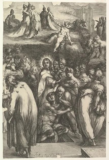 The Raising of Lazarus by Jacques Bellange depicting John 11