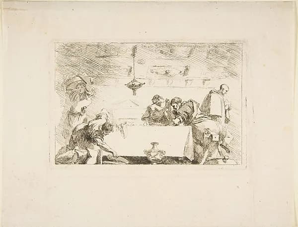 The Last Supper by Jean Honoré Fragonard depicting Mark 14