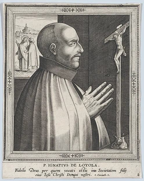 St. Ignatius of Loyola, from "Male Founders of Religious Orders" by Philips Galle depicting John 1