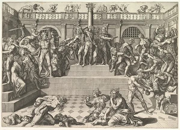 Massacre of the Innocents by Baccio Bandinelli depicting Matthew 2