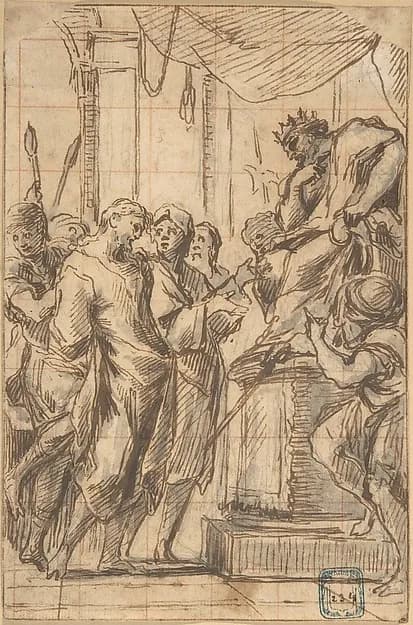 Christ Before Pilate by Thomas Blanchet depicting Luke 23