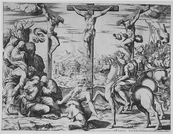 Crucifixion by Anonymous, Italian, 16th century depicting Matthew 27
