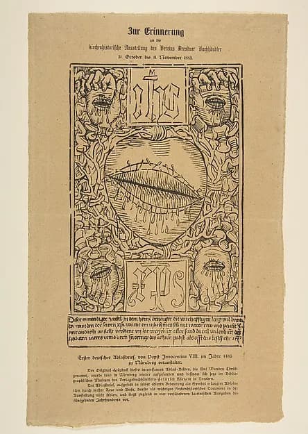 The Sacred Monogram and the Wounds of Christ by Anonymous, German, 15th century depicting John 1