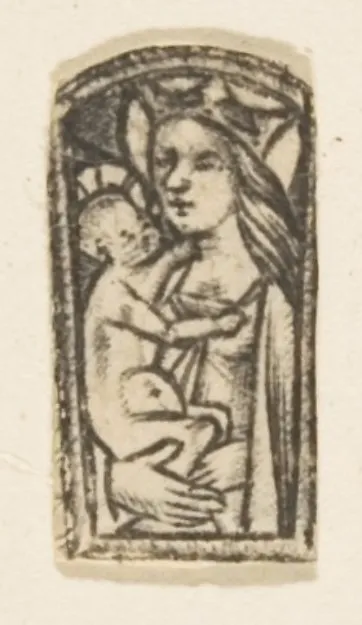 Virgin and Child by Anonymous, German, 15th century depicting Luke 2