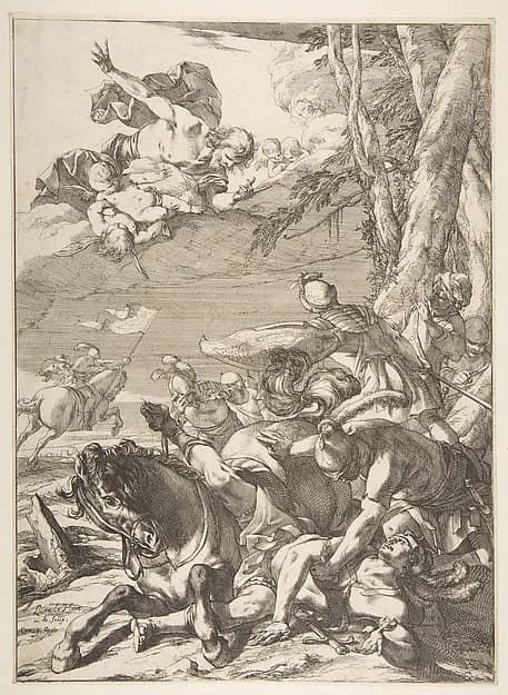 Conversion of St. Paul by Laurent de La Hyre depicting Acts 9