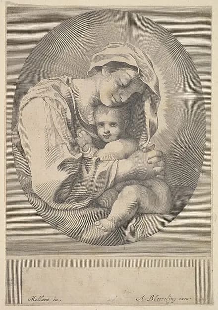 Virgin and Child by Abraham Blooteling depicting Luke 2