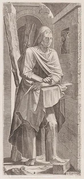 St. Andrew, from "Christ, the Twelve Apostles and St. Paul" by Lambert Suavius depicting John 1