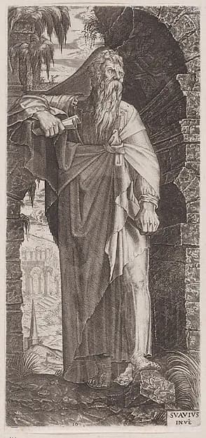 St. Paul, from "Christ, the Twelve Apostles and St. Paul" by Lambert Suavius depicting John 1