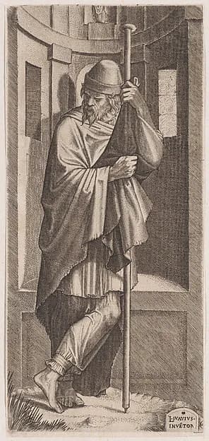 St. James Major, from "Christ, the Twelve Apostles and St. Paul" by Lambert Suavius depicting John 1