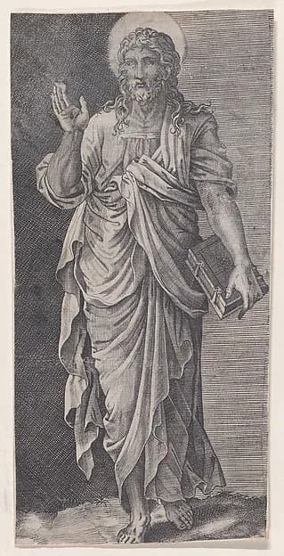 Christ, from "Christ and the Apostles" by Lambert Suavius depicting John 1
