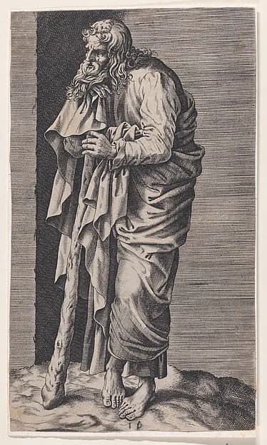 St. Jacob Minor, from "Christ and the Apostles" by Lambert Suavius depicting John 1