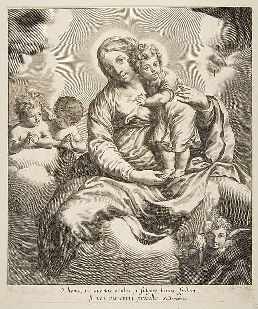 Madonna and Child in Glory by Anonymous, 17th century depicting Luke 2