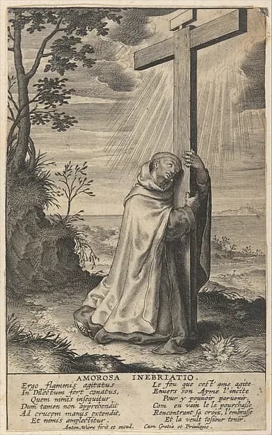 Amorosa Inebriatio from The Life of Saint John of the Cross by Antonius Wierix III depicting Matthew 3