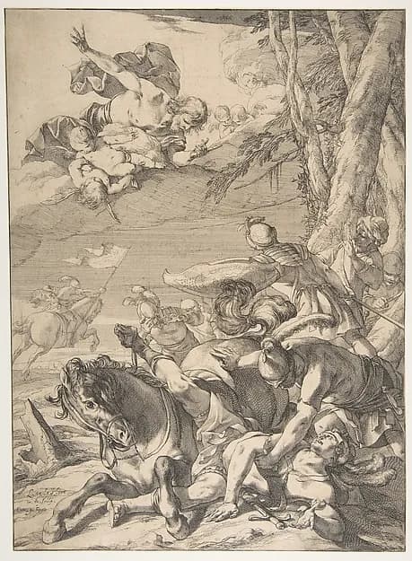 Conversion of St. Paul by Laurent de La Hyre depicting Acts 9