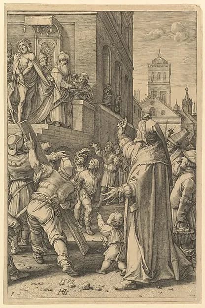 Ecce Homo, from "The Passion of Christ" by Hendrick Goltzius depicting John 19