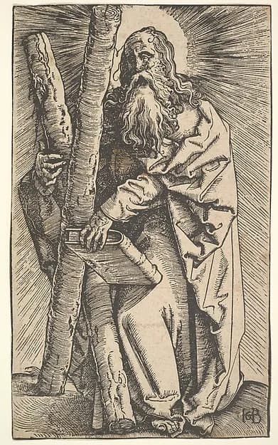 Saint Andrew by Hans Baldung Grien depicting Matthew 4