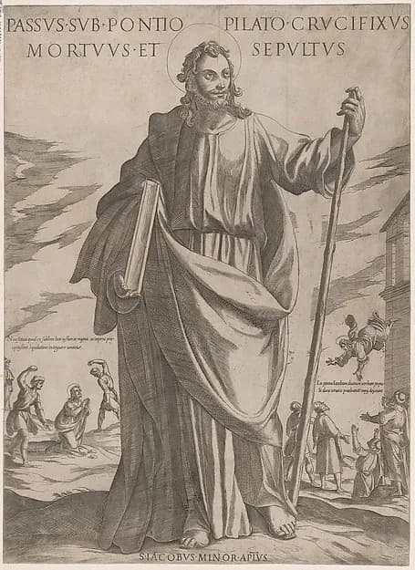 St. James Minor, from "Christ, Mary and the Apostles" by Antonio Tempesta depicting John 1