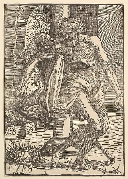 Christ with the Instruments of Torture Supported by a Little Angel by Hans Baldung Grien depicting John 1