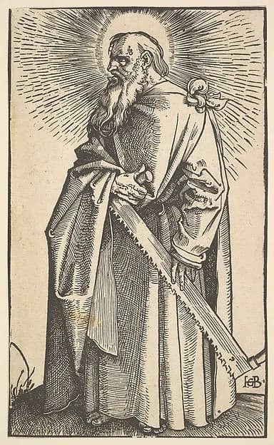 St. Simon, from "Christ and the Apostles" by Hans Baldung Grien depicting John 1