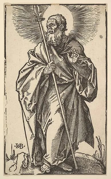 Saint Thomas, from "Christ and the Apostles" by Hans Baldung Grien depicting John 1