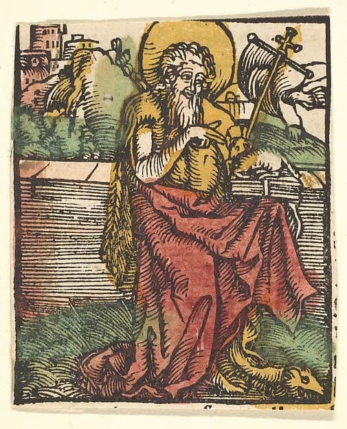 St. John the Baptist (copy) by Hans Baldung Grien depicting Matthew 3