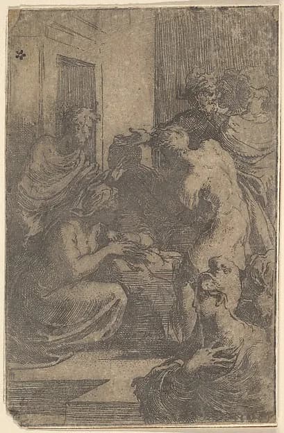 The Nativity by Parmigianino (Girolamo Francesco Maria Mazzola) depicting Luke 2
