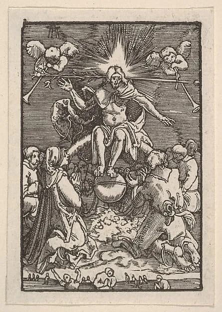The Last Judgment, from "The Fall and Salvation of Mankind Through the Life and Passion of Christ" by Albrecht Altdorfer depicting Revelation 20