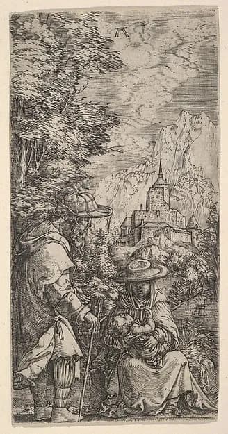 The Rest on the Flight into Egypt by Albrecht Altdorfer depicting Matthew 2