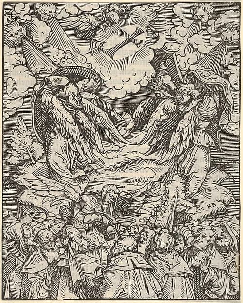 Designation of the Elect, plate 6 from "The Apocalypse" by Hans Burgkmair depicting Revelation 7