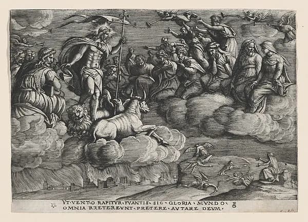 The Triumph of Eternity on Death, from The Triumph of Petrarch by Georg Pencz depicting John 1