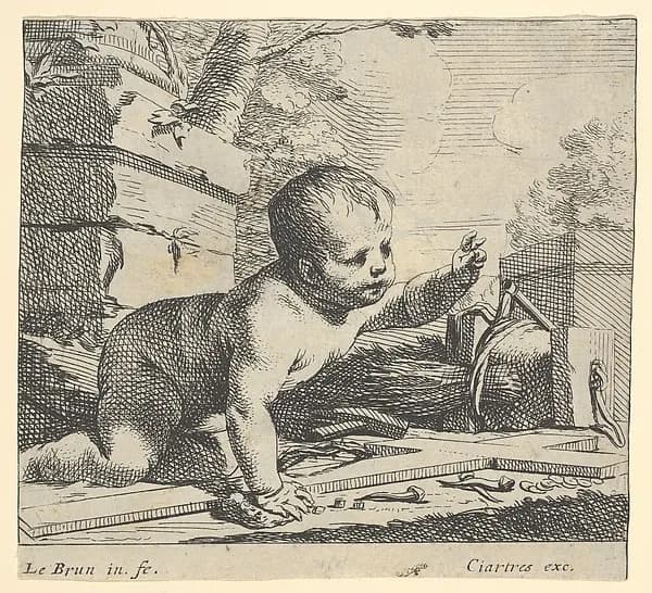 The Infant Jesus by Charles Le Brun depicting John 1