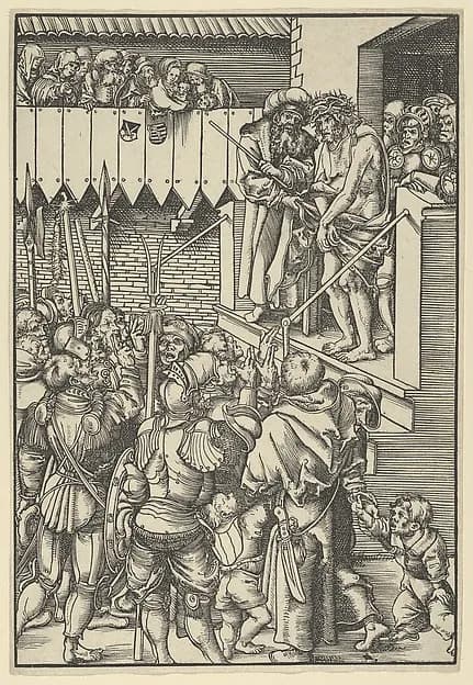 Ecce Homo, from "The Passion" by Lucas Cranach the Elder depicting John 19
