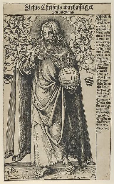 Christ from Christ, the Apostles and St. Paul by Lucas Cranach the Elder depicting Acts 9