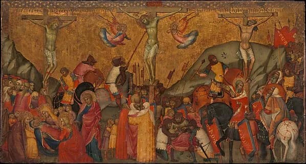 The Crucifixion by Andrea di Bartolo depicting Matthew 27