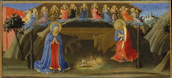 The Nativity by Zanobi Strozzi depicting Luke 2