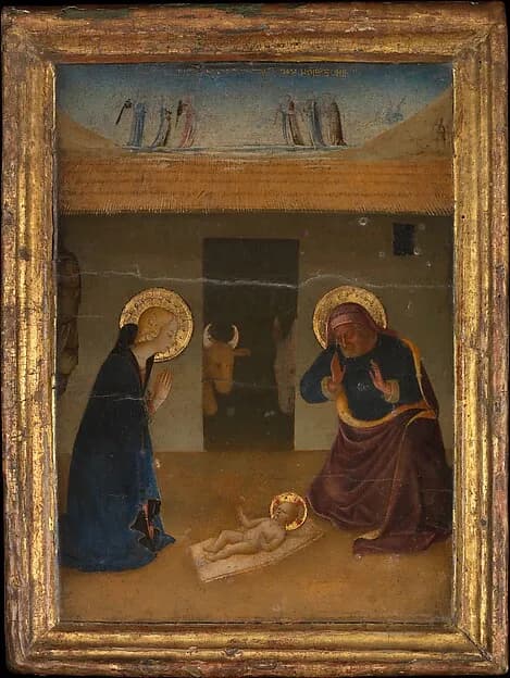 The Nativity by Zanobi Strozzi depicting Luke 2