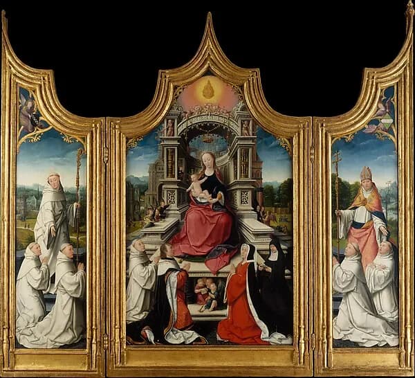 The Cellier Altarpiece by Jean Bellegambe depicting Luke 2