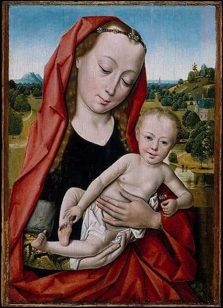 Virgin and Child by Dieric Bouts depicting Luke 2
