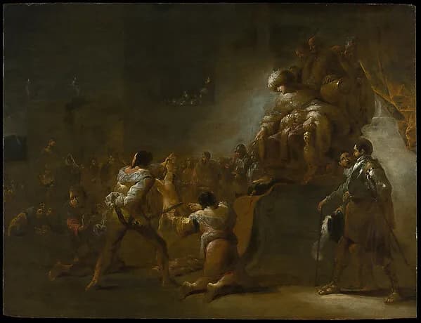 The Judgment of Solomon by Leonaert Bramer depicting 1 Kings 3