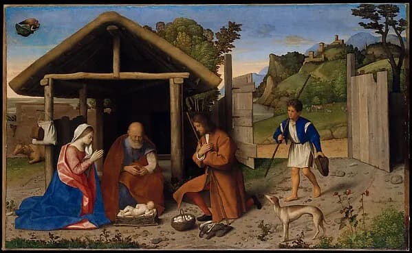The Adoration of the Shepherds by Catena (Vincenzo di Biagio) depicting Luke 2