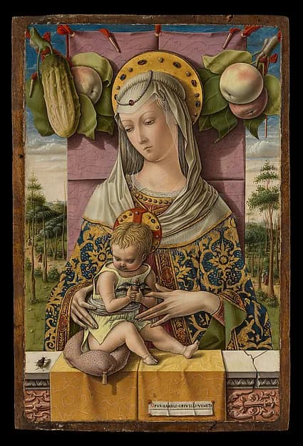 Madonna and Child by Carlo Crivelli depicting Luke 2