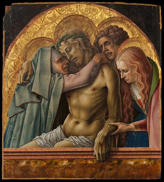 Pietà by Carlo Crivelli depicting Luke 1