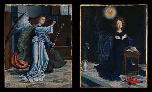The Annunciation by Gerard David depicting Luke 1