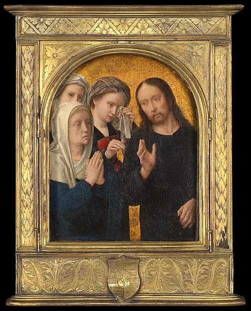 Christ Taking Leave of His Mother by Gerard David depicting Luke 1