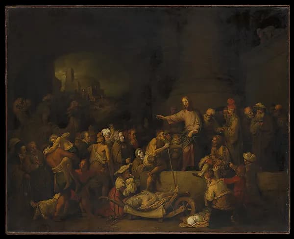 Christ Healing the Sick by Christian Wilhelm Ernst Dietrich depicting Matthew 9