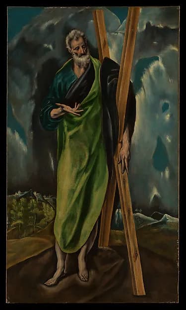 Saint Andrew by El Greco (Domenikos Theotokopoulos) depicting Matthew 4