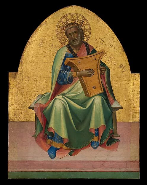 David by Lorenzo Monaco (Piero di Giovanni) depicting 1 Samuel 16