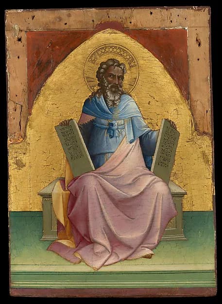 Moses by Lorenzo Monaco (Piero di Giovanni) depicting Exodus 20
