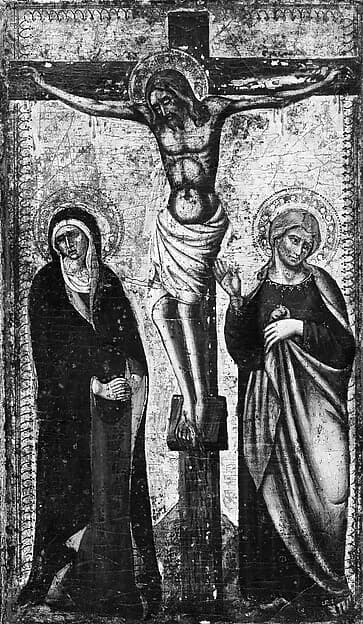 The Crucifixion by Luca di Tommè di Nuto depicting Matthew 27