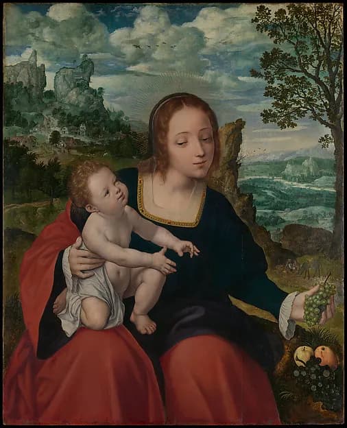 The Rest on the Flight into Egypt by Jan Massys depicting Matthew 2